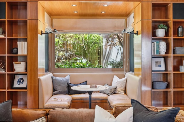 83 Mount Tiburon Rd, Tiburon, CA 94920 - sitting room featuring recessed lighting and wood ceiling