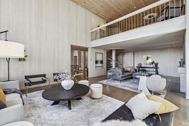 83 Mount Tiburon Rd, Tiburon, CA 94920 - living area with wood finished floors and a high ceiling