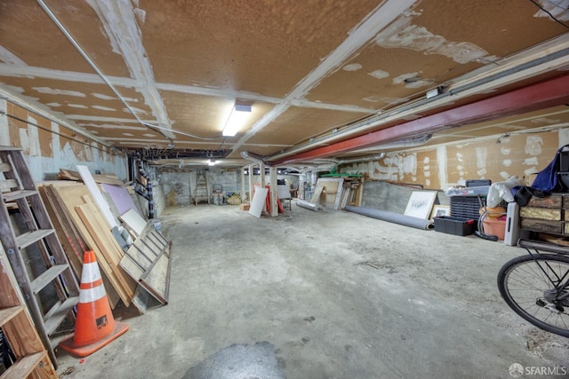 view of basement