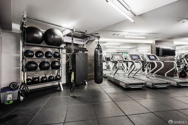 view of exercise room