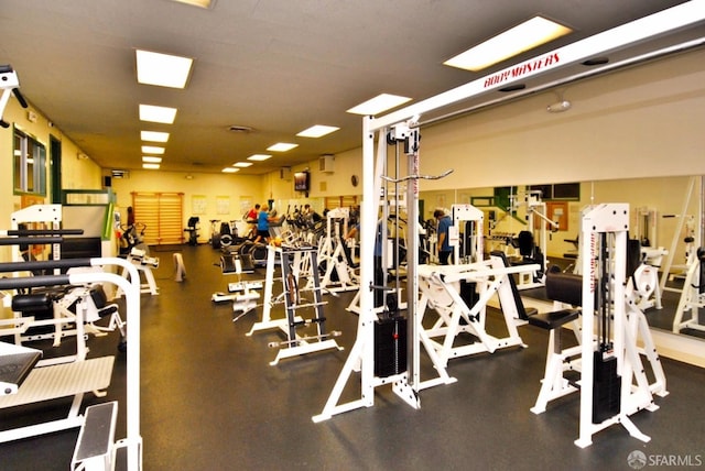 view of gym