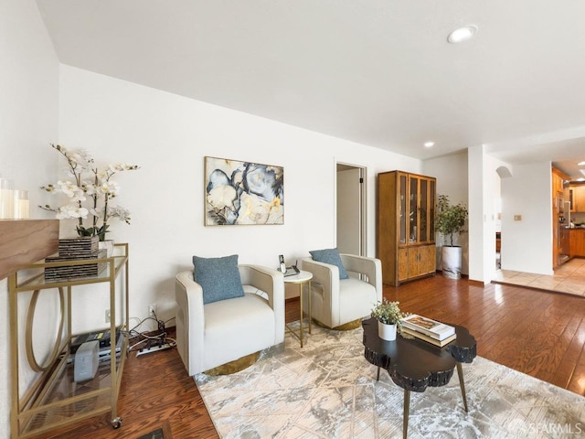1113 Pebblewood Way, San Mateo, CA 94403 - living area with wood-type flooring and recessed lighting