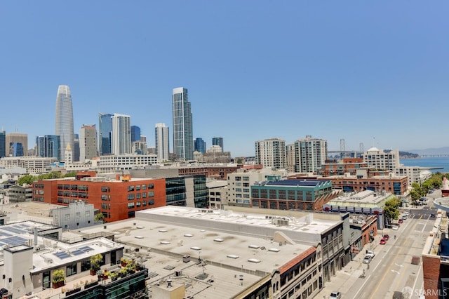 view of city featuring a water view