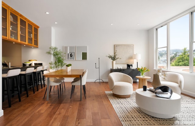 351 Buena Vista E Avenue 604E, San Francisco, CA 94117 - living room featuring hardwood / wood-style floors and recessed lighting