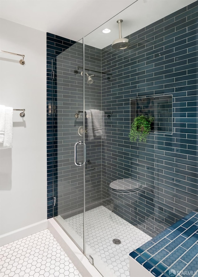 351 Buena Vista E Avenue 604E, San Francisco, CA 94117 - bathroom with a stall shower and recessed lighting
