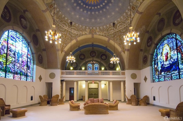 351 Buena Vista E Avenue 604E, San Francisco, CA 94117 - building lobby with high vaulted ceiling
