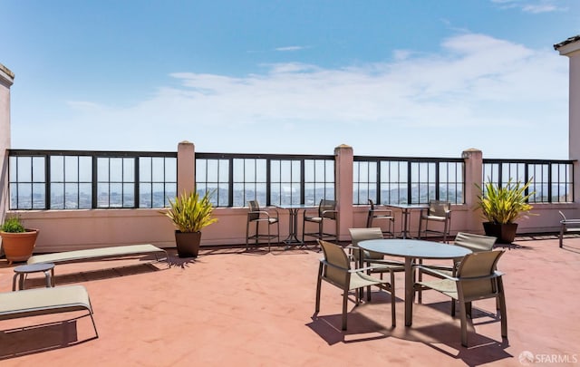 351 Buena Vista E Avenue 604E, San Francisco, CA 94117 - view of patio featuring outdoor dining area