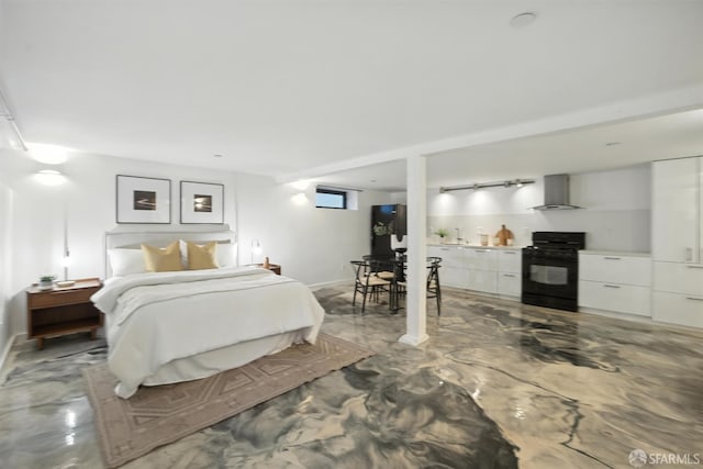 206 Donohoe St, East Palo Alto, CA 94303 - bedroom with concrete floors