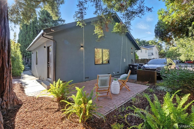 206 Donohoe St, East Palo Alto, CA 94303 - back of house with a patio and stucco siding