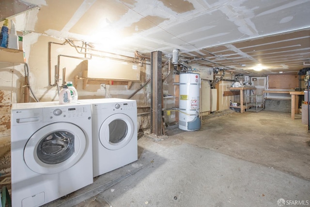 213 Virginia Ave, San Francisco, CA 94110 - unfinished basement with water heater and washing machine and clothes dryer