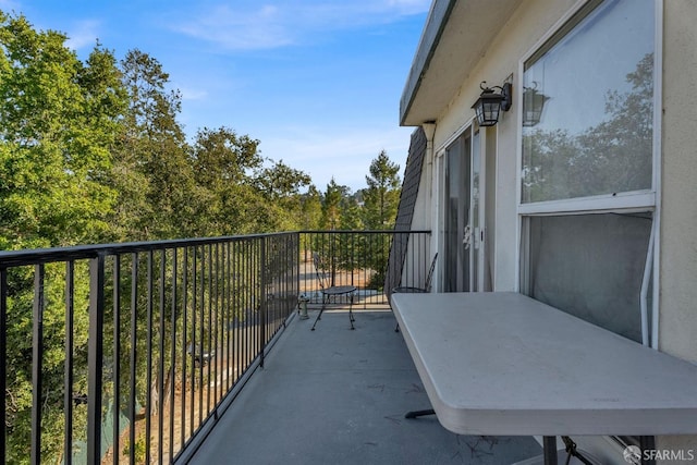 view of balcony