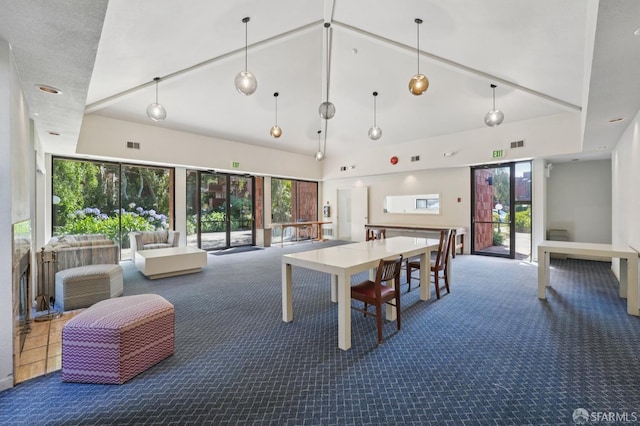 920 Mission Rd Unit 15, South San Francisco, CA 94080 - playroom featuring carpet floors and high vaulted ceiling