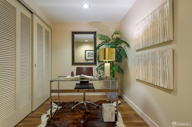 55 Page St Unit 428, San Francisco, CA 94102 - office space with baseboards, wood finished floors, and recessed lighting