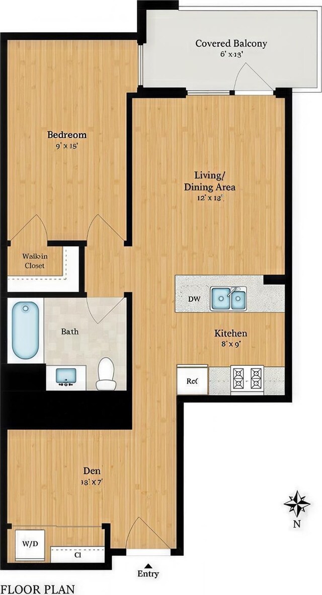 55 Page St Unit 428, San Francisco, CA 94102 - room layout