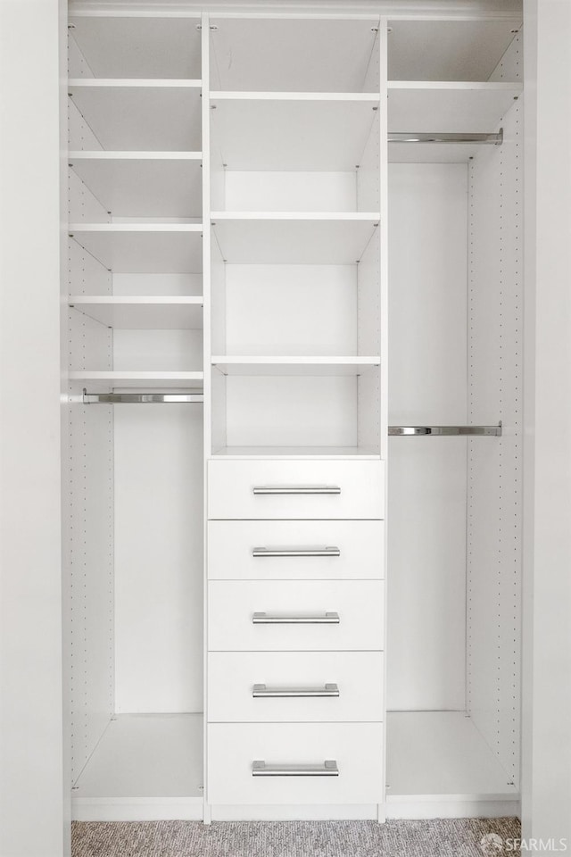 view of closet