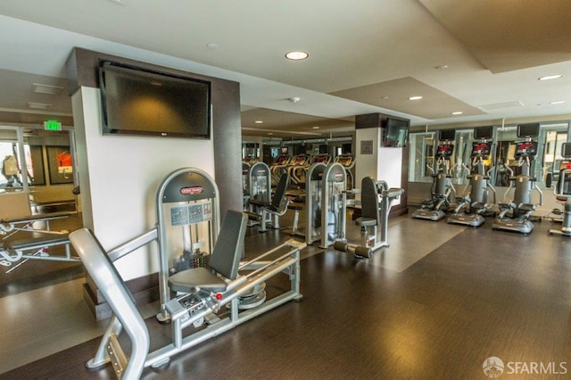 view of exercise room