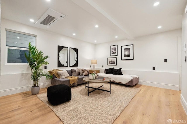 1029 Jackson St Unit 1031, San Francisco, CA 94133 - living room with light wood-type flooring, recessed lighting, and baseboards