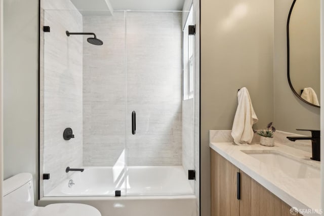 1029 Jackson St Unit 1031, San Francisco, CA 94133 - bathroom with toilet, vanity, and bath / shower combo with glass door