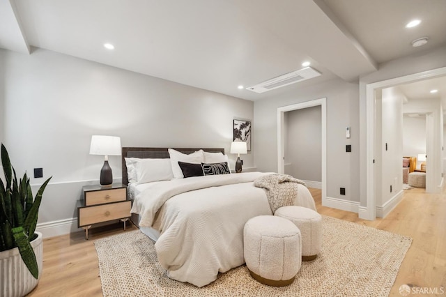 1029 Jackson St Unit 1031, San Francisco, CA 94133 - bedroom featuring light wood-style floors, recessed lighting, and baseboards