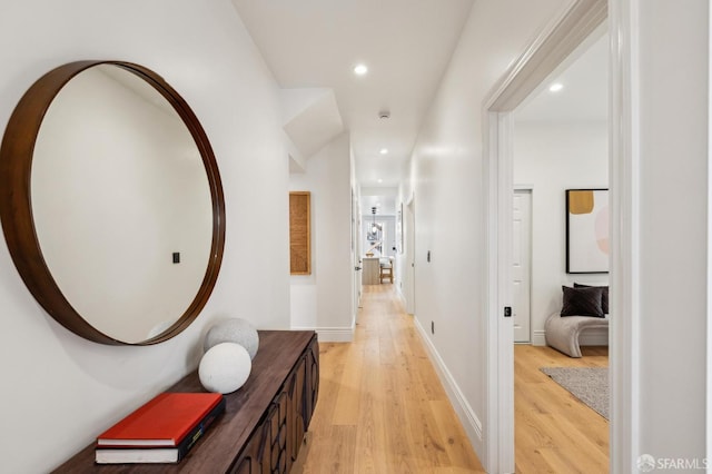 1029 Jackson St Unit 1031, San Francisco, CA 94133 - hall featuring light wood-type flooring, recessed lighting, and baseboards