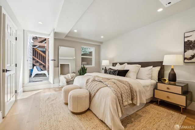 1029 Jackson St Unit 1031, San Francisco, CA 94133 - bedroom featuring wood finished floors, recessed lighting, and baseboards