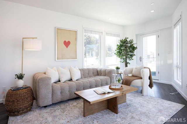 299 Sagamore St, San Francisco, CA 94112 - living area with wood finished floors and recessed lighting