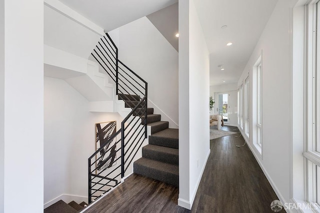 299 Sagamore St, San Francisco, CA 94112 - foyer featuring wood finished floors, recessed lighting, and stairs