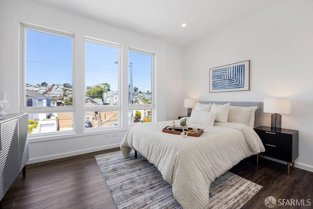 299 Sagamore St, San Francisco, CA 94112 - bedroom featuring dark wood-style flooring and recessed lighting