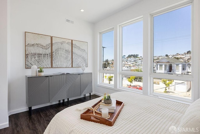 299 Sagamore St, San Francisco, CA 94112 - bedroom featuring dark wood-type flooring and recessed lighting