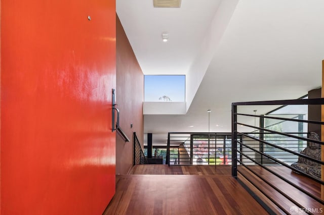 6353 Skyline Blvd, Oakland, CA 94611 - stairs with wood finished floors
