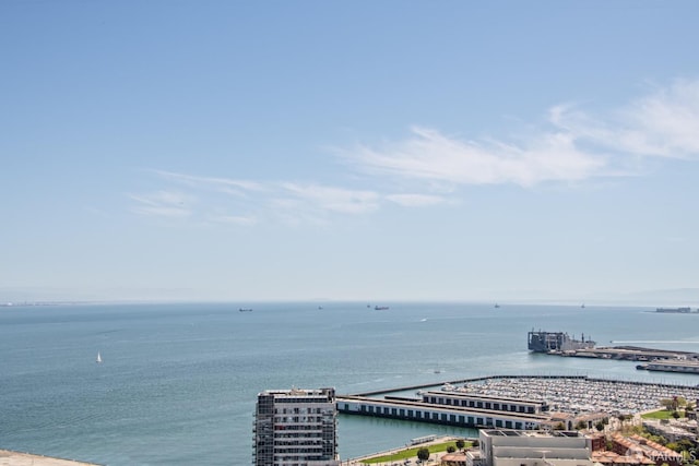 201 Folsom St Unit 38E, San Francisco, CA 94105 - water view with a pier