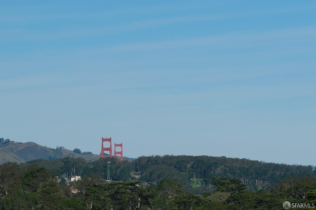 exterior space featuring a mountain view