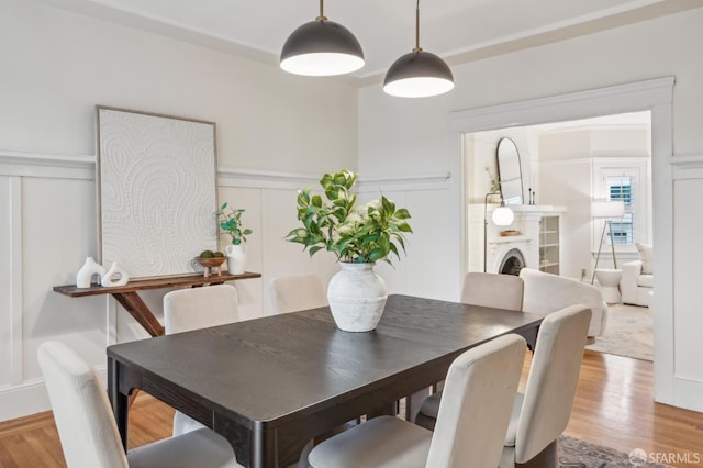 dining room featuring hardwood / wood-style floors