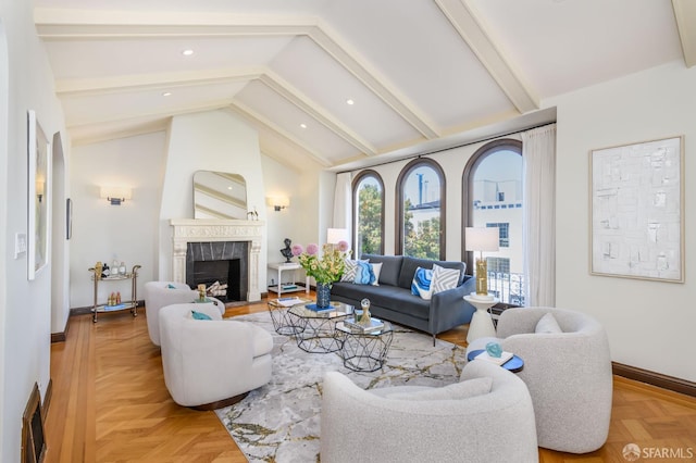 3544 Webster St, San Francisco, CA 94123 - living area with a tiled fireplace and baseboards