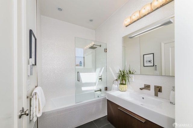 3544 Webster St, San Francisco, CA 94123 - full bathroom featuring vanity, washtub / shower combination, and tile patterned flooring