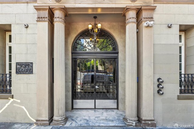 735 Geary St Unit 102, San Francisco, CA 94109 - doorway to property featuring stone siding
