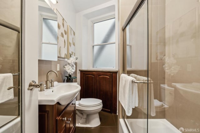 735 Geary St Unit 102, San Francisco, CA 94109 - bathroom with toilet, tile patterned floors, and vanity