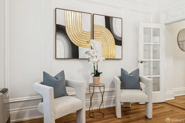 735 Geary St Unit 102, San Francisco, CA 94109 - sitting room featuring wood finished floors and baseboards