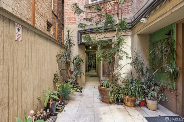 735 Geary St Unit 102, San Francisco, CA 94109 - property entrance with brick siding and a patio area
