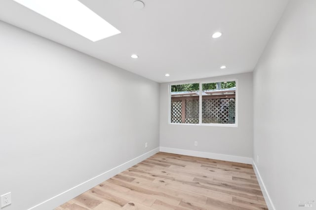 745 Redwood Rd, San Anselmo, CA 94960 - unfurnished room featuring baseboards, recessed lighting, and light wood-style flooring