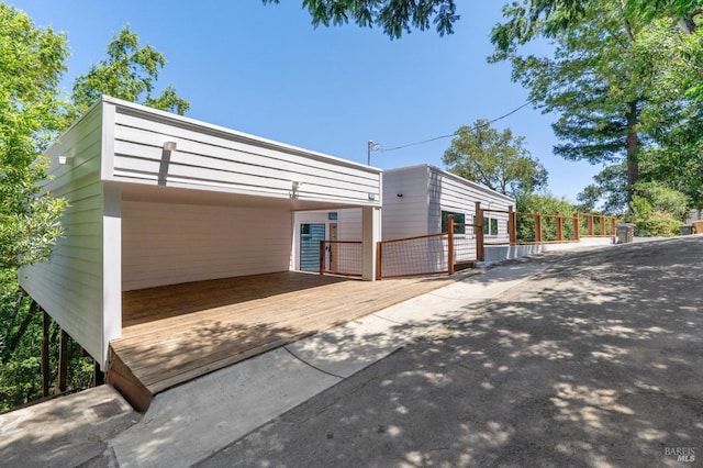 745 Redwood Rd, San Anselmo, CA 94960 - view of side of home with a wooden deck