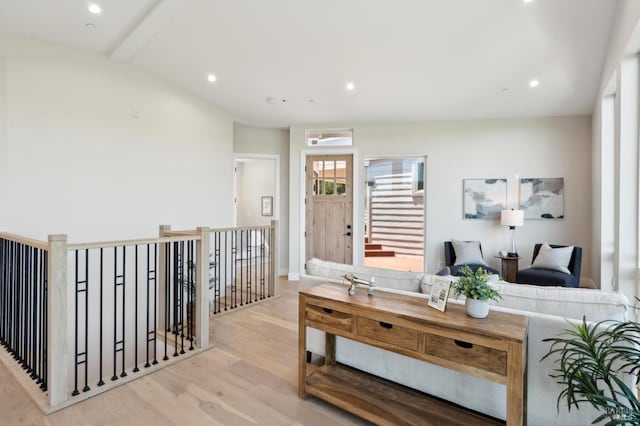 745 Redwood Rd, San Anselmo, CA 94960 - living area featuring light wood-type flooring and recessed lighting