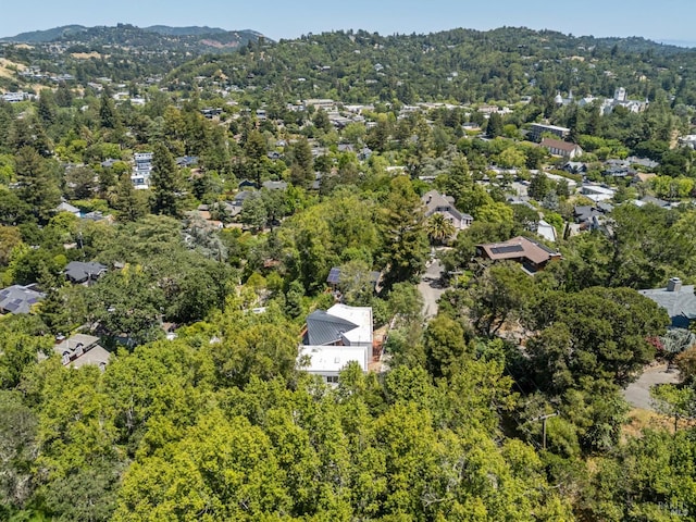 745 Redwood Rd, San Anselmo, CA 94960 - view of property location featuring a heavily wooded area and a mountain backdrop