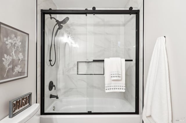 745 Redwood Rd, San Anselmo, CA 94960 - full bath featuring bath / shower combo with glass door and toilet
