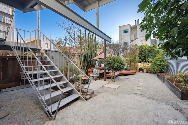 view of patio / terrace featuring a deck