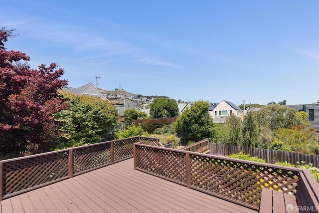 570 Jersey St, San Francisco, CA 94114 - wooden deck with a residential view
