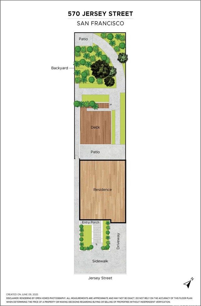 570 Jersey St, San Francisco, CA 94114 - view of floor plan / room layout