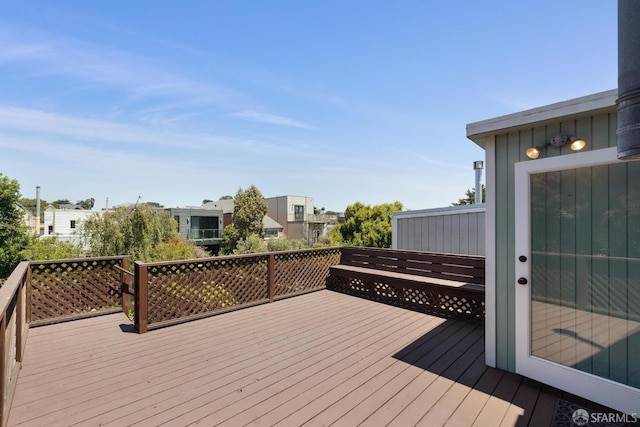 570 Jersey St, San Francisco, CA 94114 - wooden deck featuring a residential view