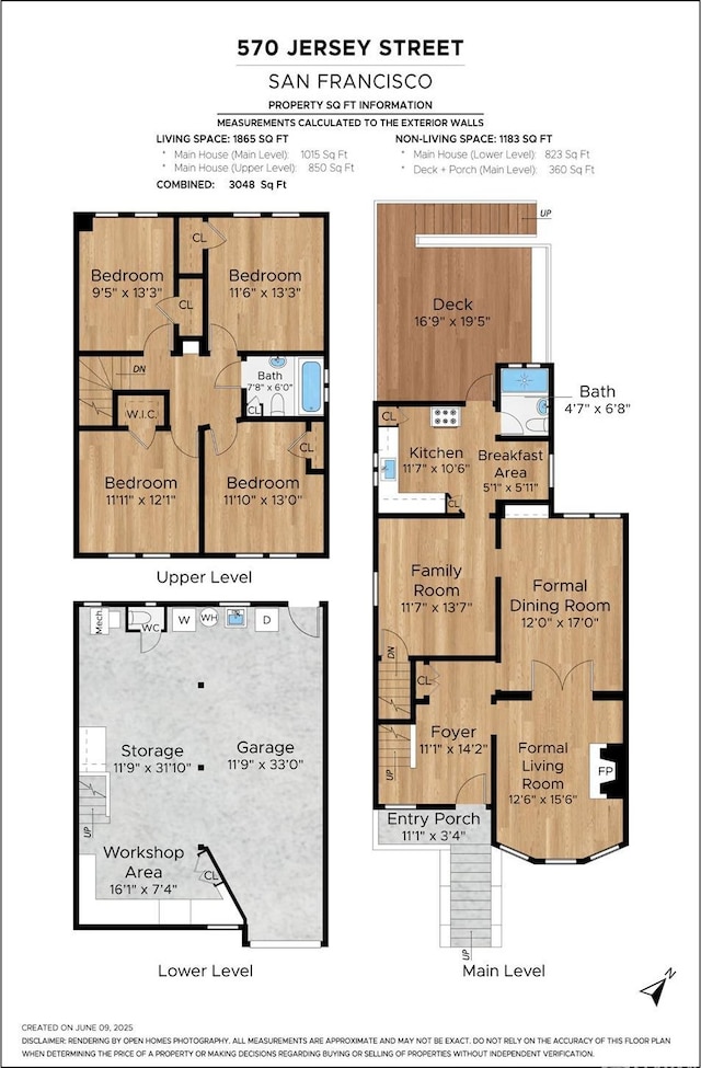 570 Jersey St, San Francisco, CA 94114 - view of home floor plan