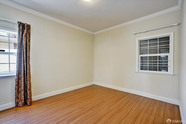 2486 26th Ave, Oakland, CA 94601 - empty room with ornamental molding and light wood finished floors